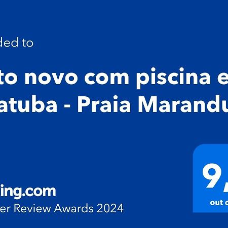 Apto Novo Com Piscina Em Ubatuba - Praia Maranduba Экстерьер фото