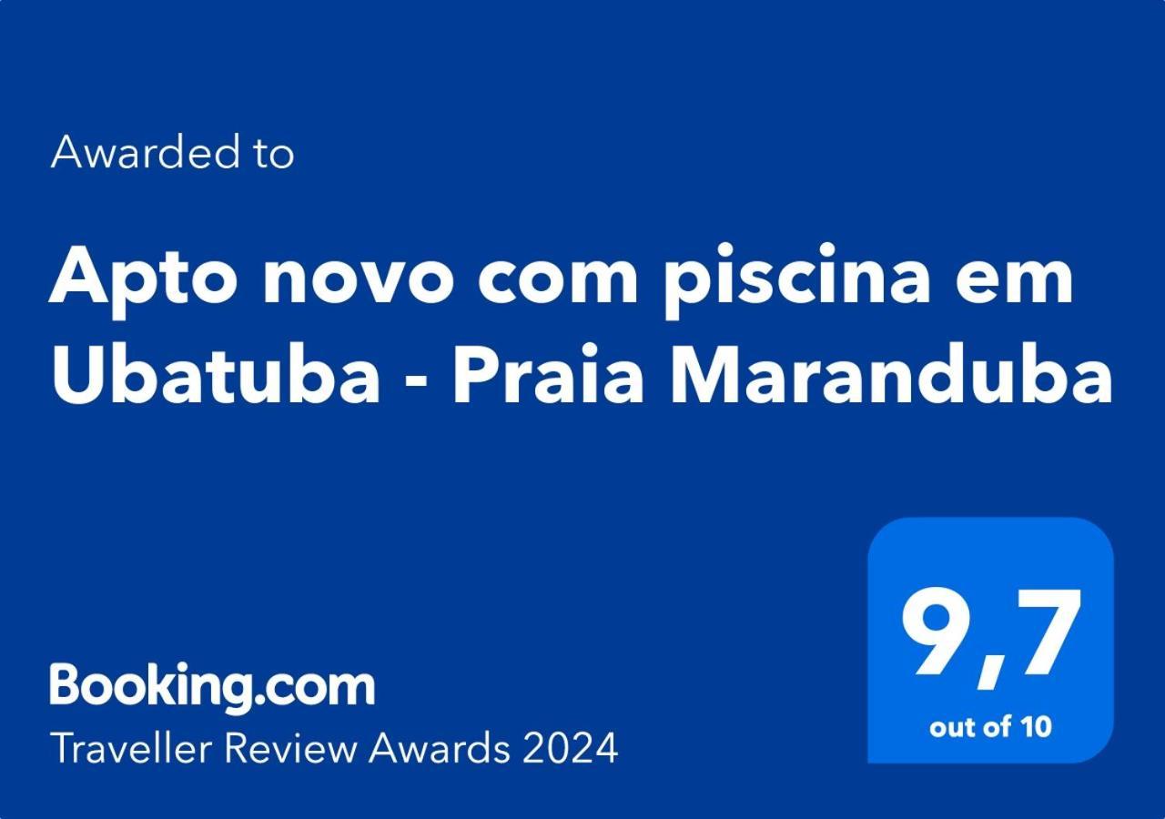 Apto Novo Com Piscina Em Ubatuba - Praia Maranduba Экстерьер фото